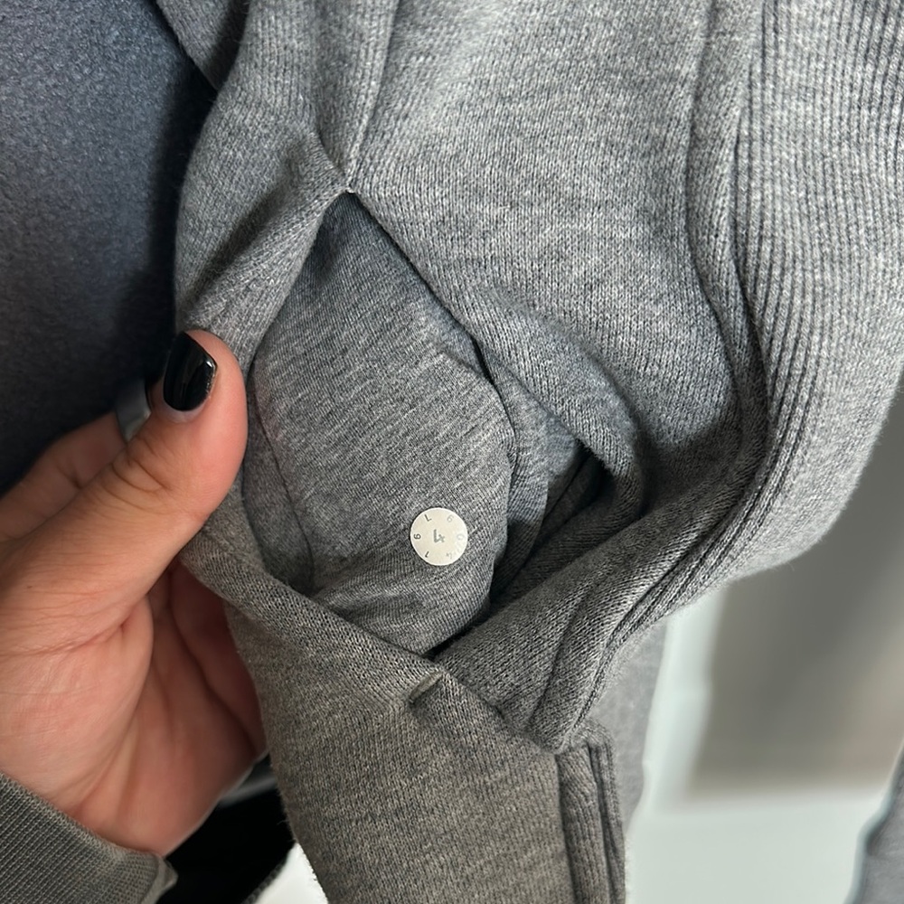 LULULEMON GRAY SCUBA HOODIE - Picture 3 of 4